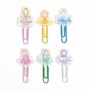 Venta al por mayor personalizado fabricante colorido lindo suministros de oficina alfileres en forma de acrílico - Product Image 2