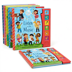 Libro de Música Interactivo con 6 Géneros Musicales, Juguete Educativo para el Aprendizaje Temprano, Libro Musical para Niños - Product Image 2
