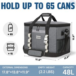 Free sample Thick Insulation Food Delivery <b>Bag</b> Cooler <b>Black</b> Waterproof <b>Lunch</b> Thermal <b>Bag</b> - Product Image 4
