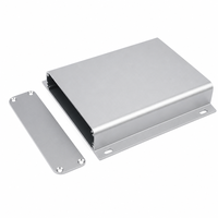 Boîtier en aluminium extrudé 144*28mm, boîte large et plate avec bride de montage, boîtier électronique pour projet