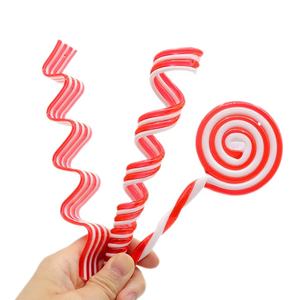 Arbre de noël suspendu décor canne à <span class=keywords><strong>sucre</strong></span> rouge blanc bonbons sucette ornements pour la fête à la maison nouvel an cadeau jouets pour enfants - Product Image 5