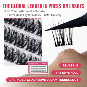 Nâng Cấp 2025 Không Có Keo Tự Làm Lash Mở Rộng Kit Lâu Dài Pre Keo Ngoại Quan Lash Cụm Báo Chí Không Thấm Nước Trên Lông Mi - Product Image 6