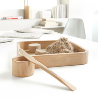 ZYX Mini Kit de Jardin Zen Décoratif pour Bureau - Outils et Accessoires de Jardinage en Sable pour Bureau