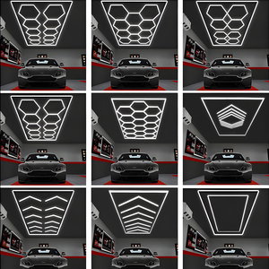 110 <span class=keywords><strong>220</strong></span> Volt 9 <span class=keywords><strong>LED</strong></span> luce da lavoro a <span class=keywords><strong>LED</strong></span> da soffitto per negozio di Auto e Garage a nido d'ape luce esagonale <span class=keywords><strong>LED</strong></span> - Product Image 4