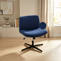 Chaise de bureau pivotante moderne en tissu, réglable en hauteur, avec structure en fer ergonomique, idéale pour la maison, le bureau, le salon et la chambre à coucher – Nouveauté 2026, Vente Flash