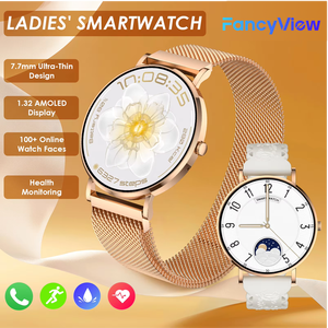 AM28 200mAh 용량 AMOLED 미니 스마트워치 혈중 산소 모니터링(IP68) 음성 어시스턴트 여성 건강 모니터링 지원 - Product Image 1