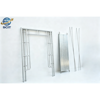 Système de plateforme de peinture robuste en acier réglable, échelle de type H, échafaudage mobile pliable pour maçon
