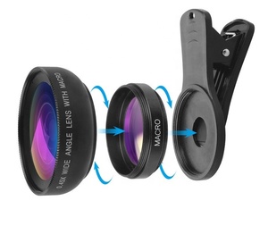Venta caliente Universal teléfono móvil PROFESIONAL 37MM 0.45X 49UV Super gran angular Macro 2 en <span class=keywords><strong>1</strong></span> lente de teléfono móvil - Product Image 3