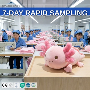 Peluche de Axolotl Kawaii de Alta Calidad al por Mayor 2026, Lindo Peluche de Salamandra Rosa Regordeta para Niños y Niñas, Regalos Personalizados OEM - Product Image 1
