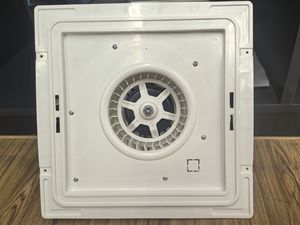 Diffuseur <span class=keywords><strong>d</strong></span>'air moderne en plastique carré de type <span class=keywords><strong>grille</strong></span>/lamelles de plafond, ventilateur centrifuge à 3 vitesses pour salon - Product Image 4