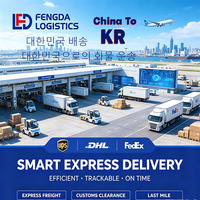 Expédition porte-à-porte DDP par coursier vers l'importateur en Corée du Sud, aéroport international d'Incheon, transport sûr et rapide.