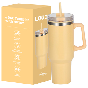 ขวดน้ำขนาด1200มล. แก้วกาแฟสำหรับเดินทางรถยนต์แก้วมัคพร้อมหลอดดูดแบบชั้นเดียวรีไซเคิลได้ดีไซน์น่ารัก - Product Image 2