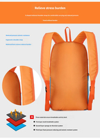 Sac à dos léger pour sports de plein air, sac de voyage portable, sac à dos de randonnée, sac d'école personnalisé avec logo pour hommes, femmes et enfants