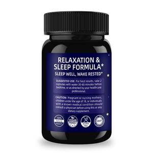 Cápsulas Naturales Premium para Dormir Profundamente para Adultos, Relajación Profunda, Melatonina, 5HTP, L-Teanina, Suplemento de Magnesio - Product Image 6