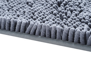 סיטונאי צבע מוצק אמבט מיקרופייבר ללא להחליק גומי מקלחת שטיחים מים רכים סופג צ 'ניל לשימוש ביתי - Product Image 4