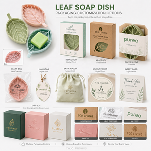 <span class=keywords><strong>Porte</strong></span>-<span class=keywords><strong>savon</strong></span> auto-drainant en forme de feuille, antidérapant, avec ventouse, pour salle de bain et cuisine, OEM - Product Image 4