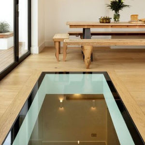 Tragaluz Automático con Marco de Aluminio y Cristal Laminado Templado para Techo, Ventana Caminable para Iluminación de Patios y Sótanos de Villas - Product Image 4
