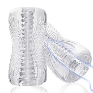 Masturbatori Maschili in TPE, Giocattoli Sessuali per Uomini, Stimolatore Bilaterale per Allenamento del Pene, Giocattolo per Adulti - Product Image 6