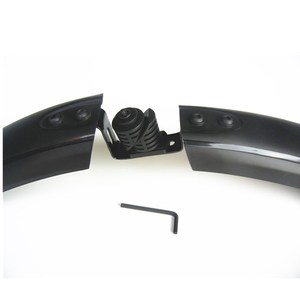 Garde-boue de vélo Guangtian 26 pouces pour VTT, grande plaque arquée, en plastique noir durable, accessoire de protection - Product Image 4