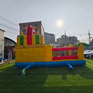 Yuedong Aire de jeux gonflable commerciale avec arche, obstacles, toboggan, château et centre de jeux combiné - Product Image 3