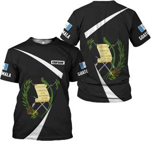 Maglietta Personalizzata Guatemala Fitspi, Jersey Guatemalteco, T-shirt Orgoglio Guatemalteco, <span class=keywords><strong>Magliette</strong></span> 3D Guatemala, Regalo per Uomini e Donne, Vendita all'Ingrosso - Product Image 1