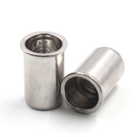 Écrous à riveter fraisés à corps lisse en acier inoxydable SUS304 316, extrémité ouverte, M3M4M5M6M8M10M12 1/4 3/8 5/16 1/2 po, écrous à riveter, écrous aveugles