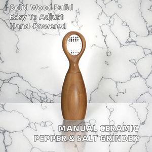 Manual Wood Core Adjustable <b>Pepper</b> & Sea Salt <b>Grinder</b> Household Multi-Use Kitchen Tool for <b>Pepper</b> Powder Milling - Product Image 2