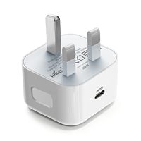 Chargeur rapide HYTO USB C pour iPhone 17 16 15, câble de charge Type C vers C 1M 2M, adaptateur secteur USB-C 20W UK