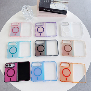 Étui de téléphone portable pliable magnétique IMD Fashion Rainbow Laser pour iPhone 18 Duo, coque arrière en cristal PC colorée, nouveau - Product Image 6