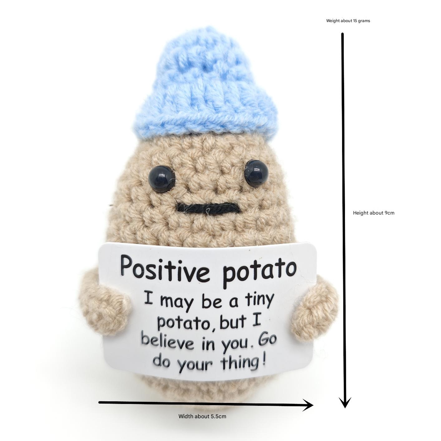 pomme de terre au chapeau bleu
