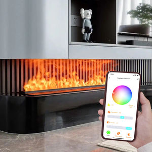 <span class=keywords><strong>Chimenea</strong></span> de fuego eléctrica con control de aplicación con efecto de llama de vapor 3D <span class=keywords><strong>Chimenea</strong></span> de llamas de vapor de agua <span class=keywords><strong>Cassette</strong></span> Annkin - Product Image 1