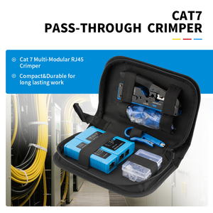 Multifunzione 6P 8P cavo filo crimpatore Stripper Cutter pinze rete Cat5e Cat6 Rj45 EZ Set di strumenti di crimpatura personalizzato OEM - Product Image 2