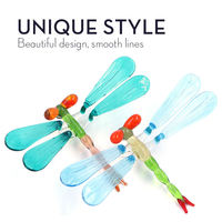 Artisanat en verre Dragonfly, nouveau style, sculpture artistique, cadeau, décoration, œuvre d'art, figurine en verre soufflé, animal libellule