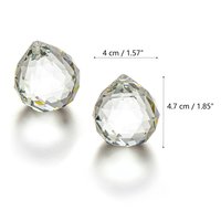Boules de verre À Facettes Multi Couleur Lumière K9 Clair Suspendus Boule de Lustre en Cristal