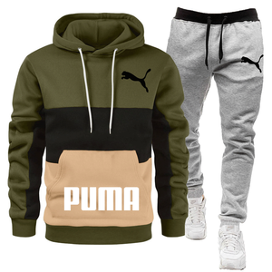 2025 Herbst/Winter Herren Casual Sports 2-teiliges Set Bedruckter Hoodie mit warmen Hosen Modische Top-Marken jacke Anpassbares Logo - Product Image 4