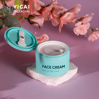 Vente en gros Pot de crème rond en PP à large ouverture Pot vide rechargeable en plastique pour crème au beurre avec couvercle
