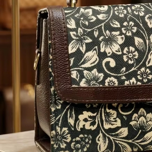 Sac à main de luxe ethnique pour femme, élégant, marron, doublure polyester, sac bandoulière moyen, super promotion - Product Image 2