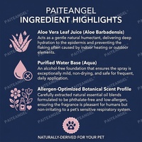 Spray Parfumé pour Chien 50ml Hypoallergénique Éliminateur d'Odeurs pour Animaux Rafraîchissant Naturel Salon de Toilettage Logo Personnalisé