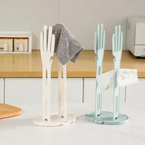 Soporte para guantes de cocina de 1 pieza, estante de goma para secar guantes, soporte para toallas, estante de almacenamiento para encimera, accesorios para fregadero de cocina - Product Image 5