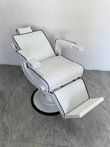 Chaise de coiffure en cuir durable de haute qualité, mobilier de salon pour salon de beauté et barbier, en promotion - Product Image 5
