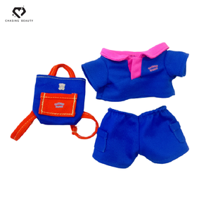 Orsacchiotto Teddy ISLAND con Autorizzazione Globale, Logo Personalizzato, Peluche con Collare Rosa e Maglietta Blu - Product Image 2