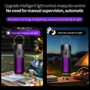 Lámpara <span class=keywords><strong>Antimosquitos</strong></span> LED Recargable por USB, Portátil, Color Morado, Impermeable, Fotocatalítica, Repelente de Insectos, Asesino de Mosquitos UV - Product Image 3