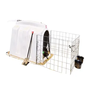 High quality calf hutch Farm Equipment Winter Livestock Calf Housing without fence Plastic Hutch