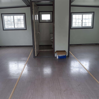 Conteneur de stockage de bureau préfabriqué en fibre de verre de 40 pieds et 20 pieds 6X240mit Bad Flat Pack pour hôtels en acier à panneau sandwich