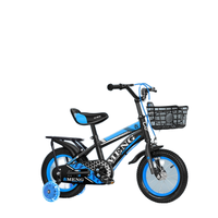 Vélo pour enfants 12 pouces-18 pouces avec roues d'entraînement clignotantes pour 2-3-5-6-7 ans garçons filles fourche en acier ordinaire
