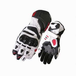 Guantes de cuero de carreras de alta calidad para montar en motocicleta Velocidad protectora y accesorio de estilo - Product Image 1