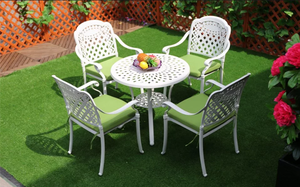 Juego de Muebles de Jardín de Aluminio Fundido para Patio Exterior, Resistente al Agua, para Todo Clima, Mesa de Metal para Café, Terraza, Barbacoa - Product Image 4