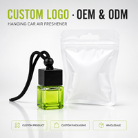 Diffuseur de parfum de luxe pour voiture, bouchon en verre 8ml, désodorisant liquide moderne longue durée, étiquette personnalisée, taxi