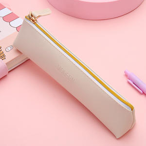 Diskon besar-besaran kotak pensil alat tulis siswa kulit PU tas pulpen kantor tahan lama untuk anak perempuan - Product Image 5