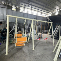 Ensemble de balançoires en plastique pour enfants, équipement de terrain de jeu extérieur, balançoire extérieure à deux places pour enfants, parcs et centres de jeux